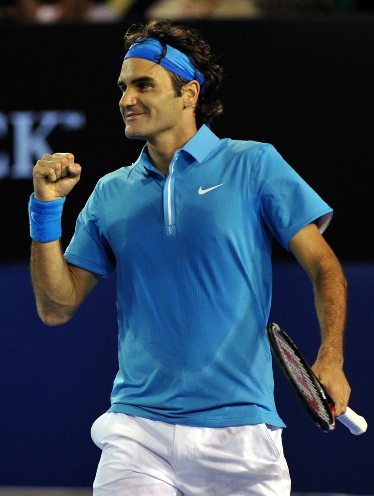Spøgefugl. Verdens bedste tennisspiller, Roger Federer, udviste overskud og humor efter sin semifinale-sejr i Australian Open. 