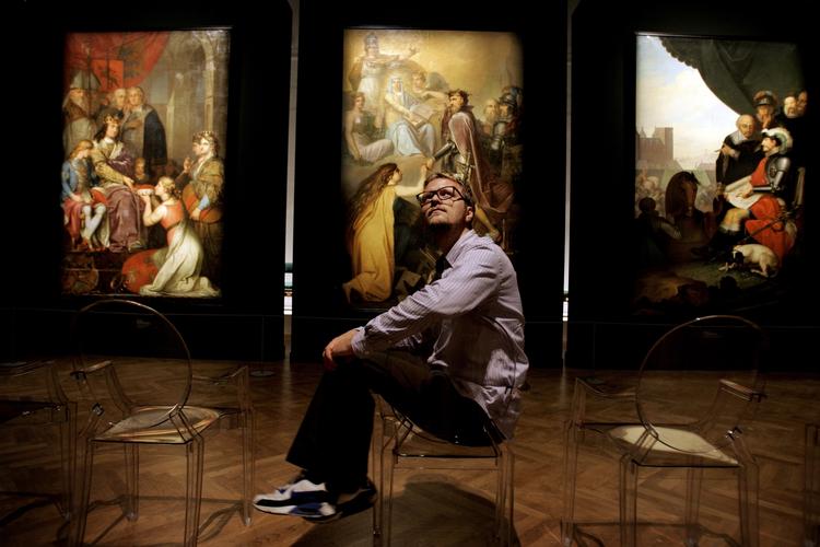 Michael Jeppesen anmelder kunst på dagbladet Information og er vært på programmet ' Kunstrazzia' på DR K, hvor han møder og taler med unge danske kunstnere. Arkivfoto. 
