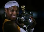 Sejr. Det var 14. gang Serena Williams og Justine Henin mødte hinanden. Amerikaneren fører nu de interne opgør med 8-6. 