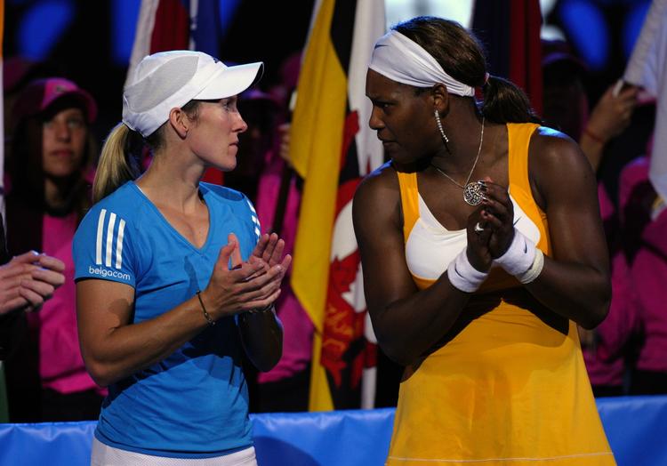 respekt. Serena Williams og Justine Henin udkæmpede en seværdig finale i Australian Open. 