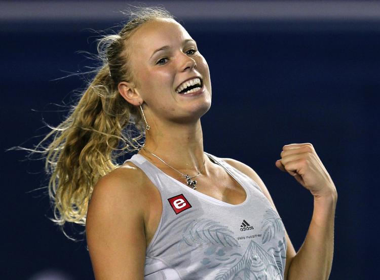 oprykning. Caroline Wozniacki bliver i morgen rykket op til en placering som verdens nummer 3. 