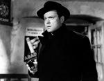 Thriller. Orson Welles ses her i en scene fra 'Den tredje mand' fra 1949. 
