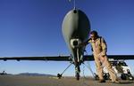 Drone. Amerikanerne sender mange ubemandede fly ind over den pakistanske grænse. Denne er dog kun armeret med et kamera. (Arkivfoto) 