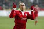 1-0. Efter to minutter var Bayern München foran mod Wolfsburg på mål af Arjen Robben. 