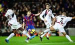 dyrekøbt. Barcelona havde kun ni mand tilbage på banen, da holdet hjemme vandt 2-1 mod Getafe. 