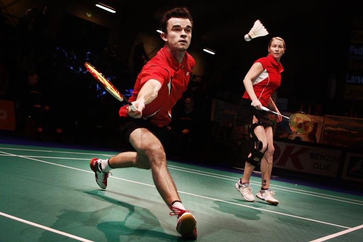 debut-sejr. Mikkel Djelbo Larsen og Mette Schjoldager vandt DM efter kun fire kampe sammen. 