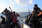 Mistænkt. En gruppe somalier mistænkt for pirateri blev i december opbragt af portugisiske flådestyrker i Aden Bugten ved Somalia. 