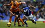 ondt. Wolverhampton blev snydt for en tiltrængt sejr i de sidste 10 minutter af opgøret mod lokalrivalerne fra Birmingham. 