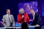 Poptradition. Vært Felix Smith flankeret af grandprix-legenderne Keld Heick og Jørgen de Mylius. 