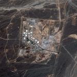 Spottet. Dette foto fra GeoEye - der er specialister i satellitbilleder - skulle angiveligt vise Natanz-anlægget. 