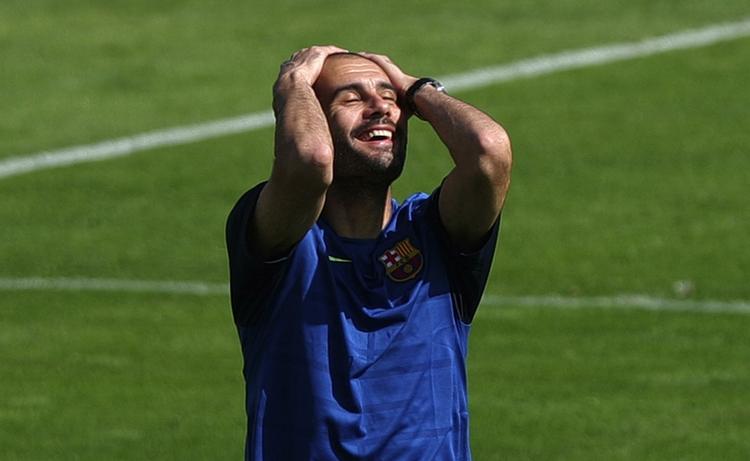 PROBLEMER. Forsvarskæden skal suppleres med et alternativt valg, når Pep Guardiola skal sammensætte Barcelonas hold til kampen mod Atletico Madrid. Arkivfoto. 