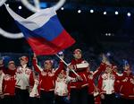 Rusland - med Alexey Morozov som fanebærer. 