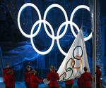 markering. Den olympiske fane blev hejst og sendt på halv til ære for den dræbte georgier. 