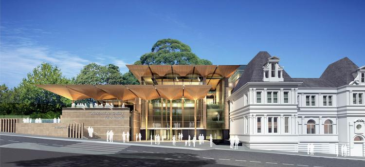 Fundet. Maleriets nye hjem, hvor det skal hænge blandt andre modernistiske mesterværker i en nyopført fløj dedikeret til giverne, det amerikanske ægtepar Josie og Julian Robertson.  Foto: Auckland Art Gallery 