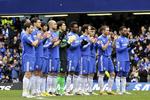 højtidelighed. Med et minuts stilhed før FA Cup-kampen mod Cardiff mindedes Chelseaspillerne klubbens tidligere målmand Petar Borota. 