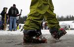 Sjap. De alpine konkurrencer er regnet væk under den første olympiske weekend i Whistler. Arkivfoto. 