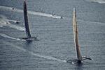 kongeklassen. BMW Oracle BOR 90 (th) vandt America's Cup foran Swiss Alinghi 5 ved Valencias kyst. 