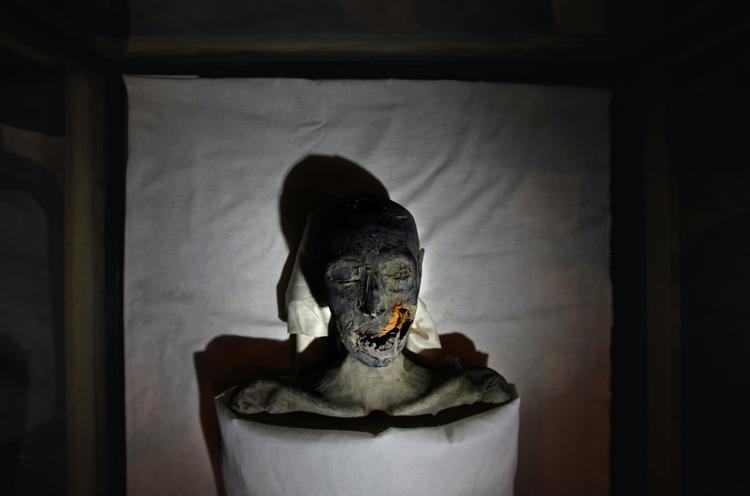 Mumie. Tutankhamons mor - cirka 3.300 år efter, at hun fødte faraoen. 