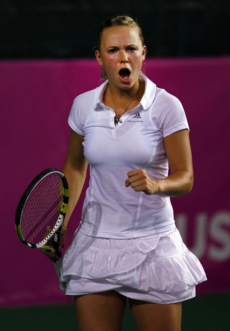 sulten. Lader Caroline Wozniacki sig frusterere i stedet for at fighte? Det mener Peter Bastiansen. Arkivfoto. 