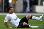 korpulent. Kropsbygningen er ikke længere helt så fit som i tiden i Barcelona, Inter, Real Madrid og Milan, men Ronaldo har scoret 23 mål i 38 kampe for Corinthians. Arkivfoto. 