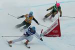 kvalificeret. Sophie Fjellvang-Sølling (forrest) ved World Cup i januar. Danskeren er nu videre i ottendedelsfinalen ved OL. Arkivfoto. 