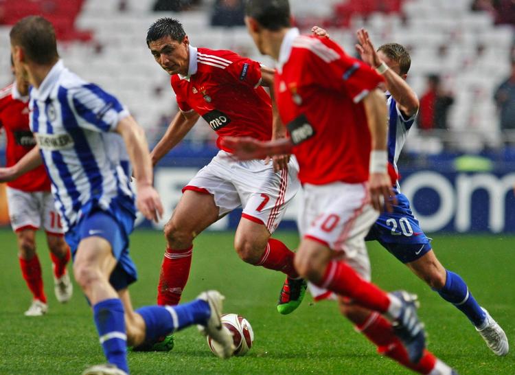 udspillet. Benfica havde ingen problemer med at affeje Hertha Berlin i returopgøret i Europa League. 