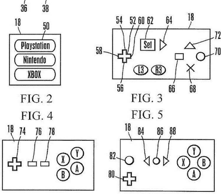 Som patenttegningen tydeligt viser, vil Sonys kommende controller være skærmbaseret og kunne simulere et væld af forskellige controllere - også til bl.a. Nintendo og Xbox-konsoller. 