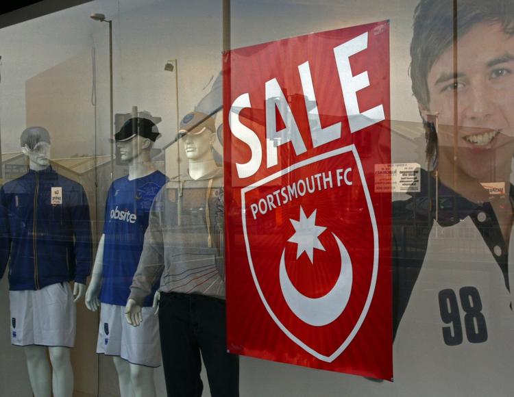 nedtur. Portsmouth har længe været til salg, men har ikke kunnet finde en køber. Nu er klubben sat under administration. Arkivfoto. 