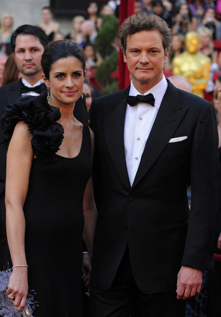 Colin Firth og hans kone Livia Giuggioli. 