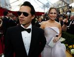 Ægteparret Marc Anthony og Jennifer Lopez ankommer til filmfesten. 