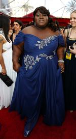 Gabourey Sidibe, der medvirker i 'Precious', der fik en Oscar for 'Bedste drejebog' ved Oscarfesten. 