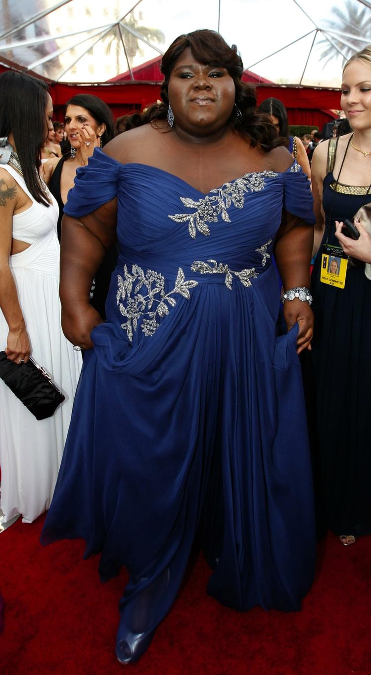 Gabourey Sidibe, der medvirker i 'Precious', der fik en Oscar for 'Bedste drejebog' ved Oscarfesten. 