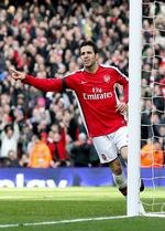 Talisman. Cesc Fabregas nåede at score på straffespark i lørdags, inden han blev skadet. 