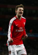 hattrick. Nicklas Bendtner blev den første danske spiller til at score tre gange i en Champions League kamp. 