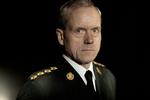 Defence Chief General  Knud Bartels has been on foot patrol in Afghanistan. 