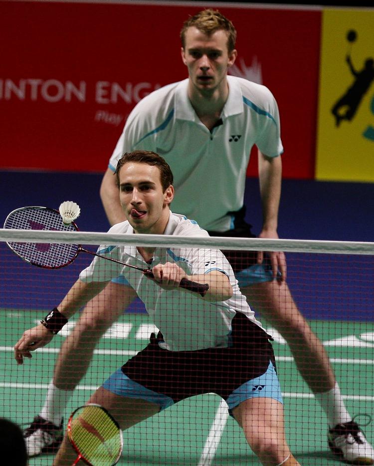 Finalister. Mathias Boe og Carsten Mogensen (bagest) er i en All England-finale for første gang. 