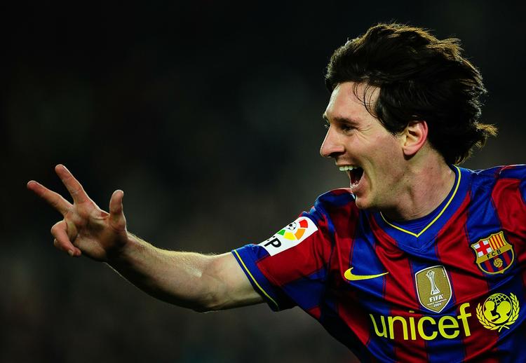 hattrick. 27 minutter var Lionel Messi om at score sine tre mål mod Valencia. 