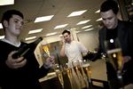 AOC's Ronny Emborg and his staff celebrating their Michelin star this morning. 