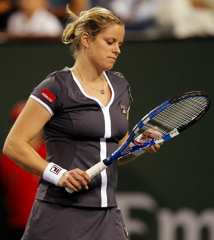 Exit. Kim Clijsters var på jagt efter den tredje triumf i Indian Wells, men er nu ude. Hun vandt turneringen i 2003 og 2005. 