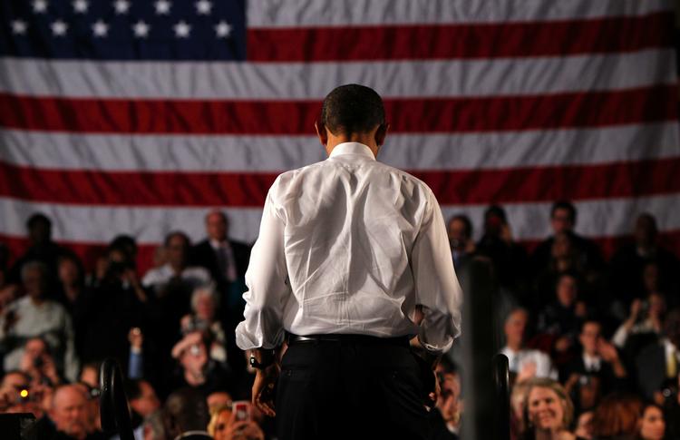 Agitator. Barack Obama kom på sin turne i går til et ældrecenter i Strongsville i Ohio. 