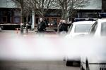 Ordensmagt. Politiet har sat afspærring op ved Herlev Gymnasieum. 
