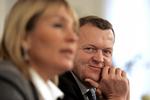 Foreign Minister and Leader of the Conservative Party Lene Espersen and Prime Minister and Leader of the Liberal Party Lars Løkke Rasmussen. Archive. 