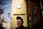 Marinus Møller haar været kunde i Skælskør Bank i over 50 år. Nu bliver banken statsejet. Arkiv 