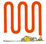 Tegning fra 'STRID' af Jakob Martin Strid, der i eftermiddag bliver hædret som årets illustrator. Titlen ledsages af 75.000 kr. 