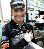 Europa-debut. Michael Reihs fra Team Designa Køkken--Blue Water har haft en god start på sæsonen. I dag blev han nummer 25 i Nokere-Koerse. Arkivfoto. 