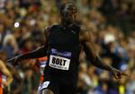 flyvende. Jamaicas Usain Bolt satser fuldt og helt på de to korte sprintdistancer til OL i London 2012. Arkivfoto. 