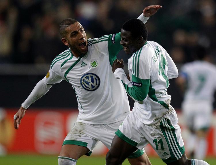 Forløsning. Wolfsburg kom videre i Europa League ved at sende de russiske mestre fra Rubin Kazan ud i mørket i sidste minut af den forlængende spilletid. Kahlenbergs mandskab vandt 2-1 - og dermed 3-2 samlet. 