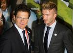 genforenet. Efter deres tid sammen i Real Madrid er Fabio Capello og David Beckham blevet genforenet på det engelske landshold, hvor de nu skal arbejde sammen uden for banen. Arkivfoto. 