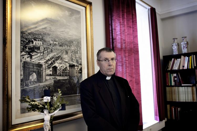 The Roman Catholic Bishop of Denmark Czeslav Kozon. Archive. 