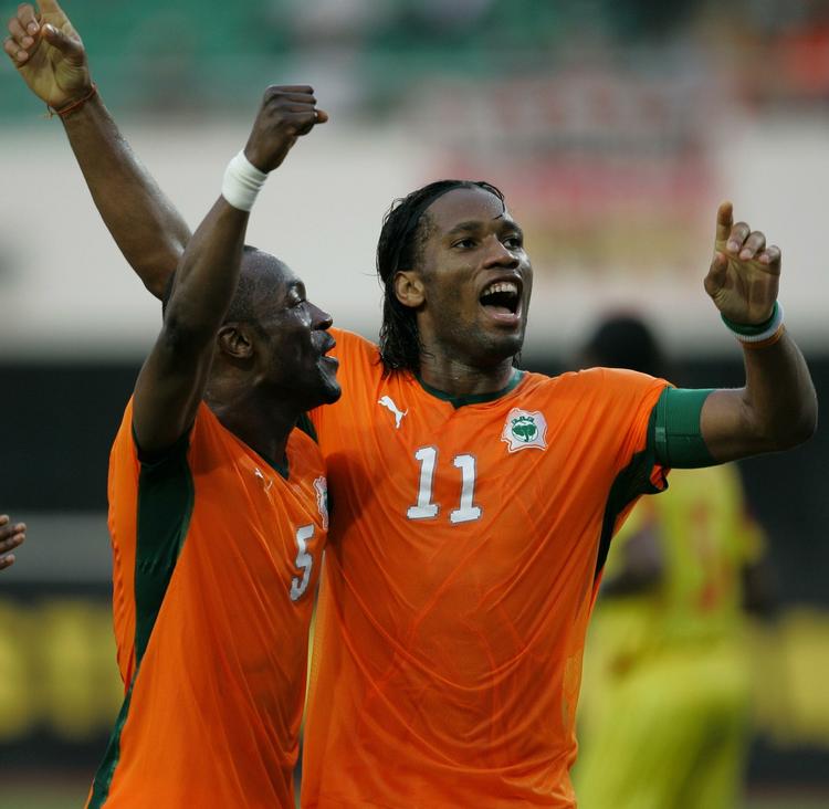 Stjernen. Chelsea-angriberen Didier Drogba er anfører for Elfenbenskysten. Arkivfoto. 